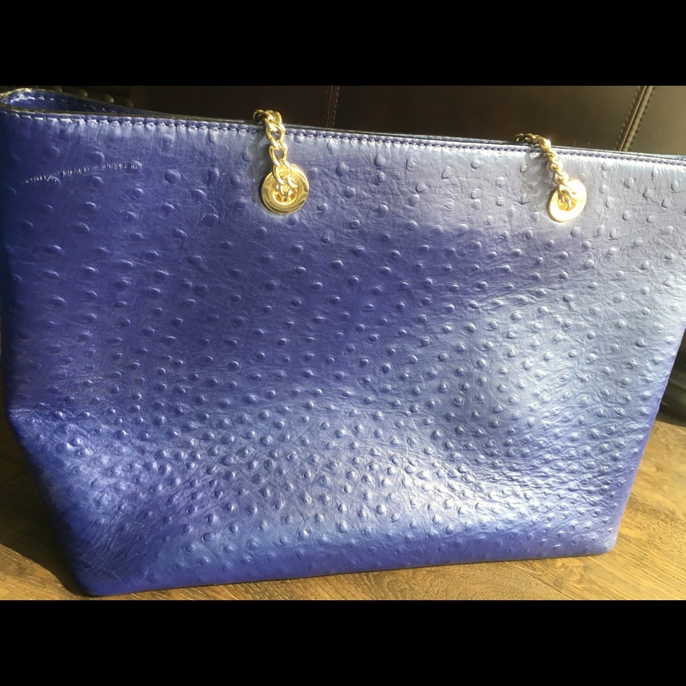 Kate spade blue ostrich skin - Picture 3 of 4